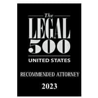Legal 500 US Recommended Attorney 2023